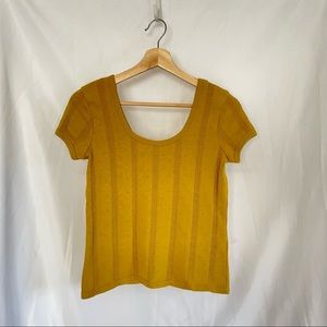 Madewell Cap Sleeve Shirt Mustard Size XS